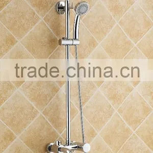 Brass Hard Tube Shower Mixer Set/bathroom Wall Mounted Shower Faucet thumbnail-1