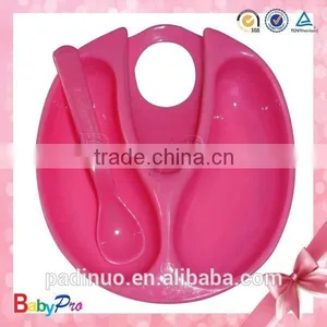 2015 Wholesales Custom Plastic Colorful Plastic Plate With Spoon thumbnail-1