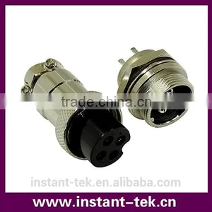 INST 4pin 4 Pole 4 Pin Female Right Angle Metal Connector thumbnail-1