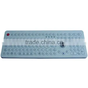 IP68 Chemical Resistance Membrane Keyboard With Trackball Mouse Combo thumbnail-2