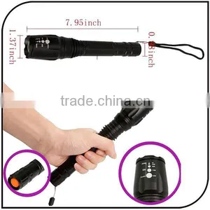 7-mode 1600 Lumen Focus Zoom Led Torch Flashlight 2pc 18650 Battery Rechargeable Led Torch thumbnail-2