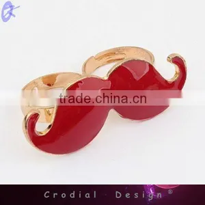 2013 New Products Cheap Wholedale Oil Drip Mustache Fashion Seal Ring For Girls thumbnail-1