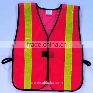 Hi-Visibility LED Safety V Type Mesh Reflective Vest thumbnail-4