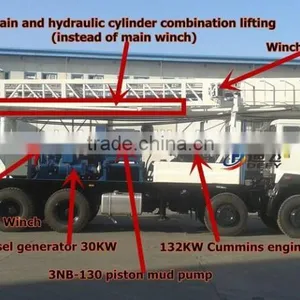 Truck Mounted 600m Dfc-600 China Factory Used Borehole Well Drilling Machine for Water Price thumbnail-3
