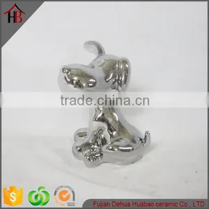 Lovely Electroplate Mini Ceramic Dog Hot Sale thumbnail-1