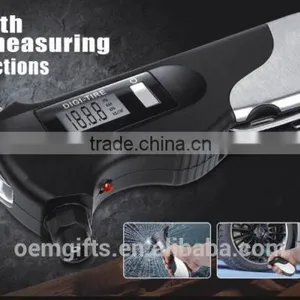 Multifunction LED Flashlihght Digital LCD Tire Gauge Car Tire Pressure Gauge With Emergency Tool thumbnail-3