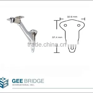 0205211 Zinc Die Cast Wall Mounted Connector Handrail Support Holder Bracket thumbnail-1