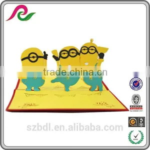 Laser Cutting Children Gift 3D Pop Greeting Card thumbnail-2