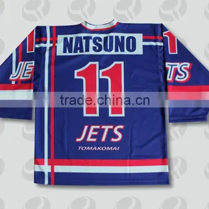 2016 Wholesale Team Set Sublimated Custom Blank Ice Hockey Jerseys thumbnail-2