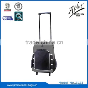Wholesale Fashion 600D PVC Trolley School Backpackwith Wheels thumbnail-3