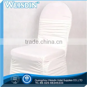 Waterproof Spandex Chair Cover for Wedding Wholesale Lycra Black Chair Cover With Arch in the Bottom thumbnail-2