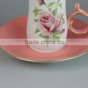 Tableware Ceramic Kawa Cup, Turkish Tea Cup With Saucer thumbnail-4