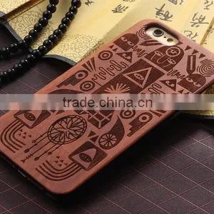 New Design Unique Engrave Wood Cell Phone Protective Case For Iphone6s/ Plus thumbnail-4