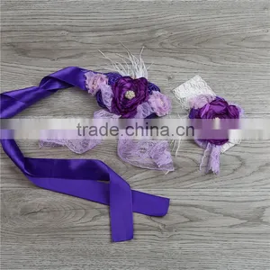 2016 Christmas Pearl Flower Bands Girls Hair Accessories thumbnail-1