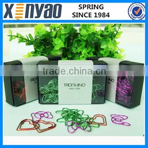 Hight Quality Promotional Gifts With Paper Box Custom Logo Metal Red Heart Shape Paper Clips thumbnail-5