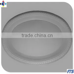 9x11 Inch Disposable Oval Plastic Plates Cake Dishes thumbnail-1