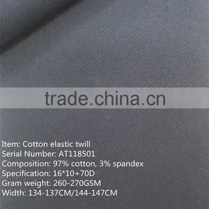 Cotton Elastic Twill AT118501 With 97% Cotton 3% Spandex thumbnail-1