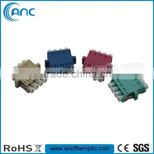 Blue Quad sm lc Fiber Optic Adapter/adaptor thumbnail-1