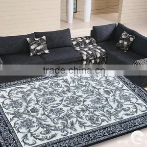 Manufactured Hand Tufted Cut Pile Textured Wool and Viscose Carpet thumbnail-1