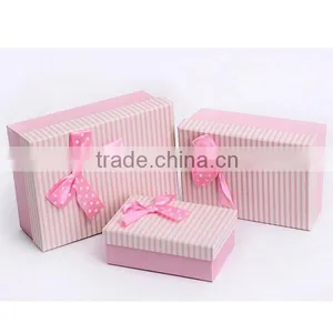 Nice Color 3pcs Set Stripes Paper Gift Boxes Candy thumbnail-4