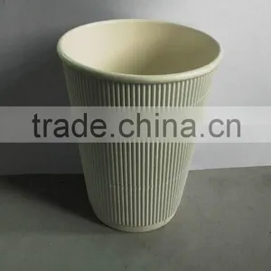 High Quality 12oz White Ripple Wall Cup thumbnail-1