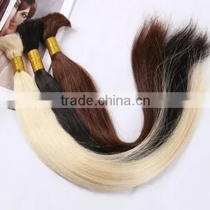 Wholesale 24inch Good Remy Blonde Human Hair Bulk thumbnail-2