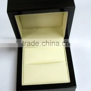 Luxury Wooden Box Painting Glossy Finished Ring Jewelry Boxes thumbnail-1