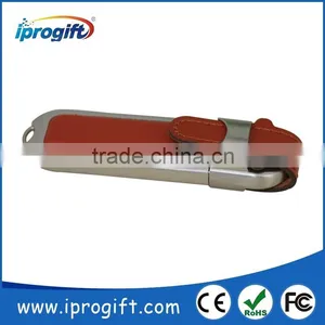 2016 HOT CHEAP Wholesale Promotional Gift Customized Logo Leather USB Flash Drive 1GB 2GB 4GB 8GB 16GB 32GB thumbnail-2