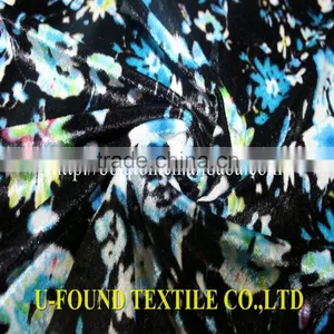 China KS Velvet Fabric Good Price And Different Quality Clas Dyed Or Printed Velvet Fabric thumbnail-1