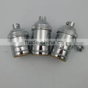 Retro Vintage Edison E26 E27 Screw Brass Holder Lamp Bulb Holder Pendant Lighting Socket thumbnail-5