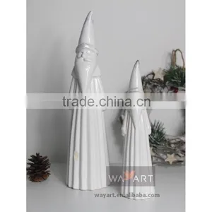 High Quality Ceramic Paper Folding Father Christmas Decoration thumbnail-1