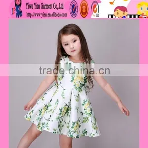 Fashion Flower Picture of Children Casual Dress Wholesale Summer Girl Children Dress Models thumbnail-1