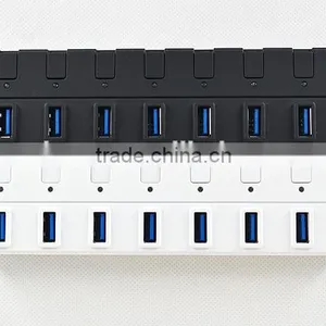 High Capacity Usb Por Hub, 7 Port Usb Hub 3.0 With Individual On/off Switches and LED Lights for Computer Accessories thumbnail-3