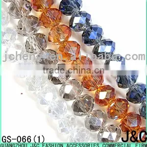 8mm All Kinds of Color Flat Shaped Glass Beads thumbnail-2