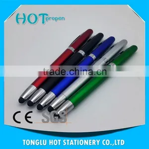 Spray Paint Colored Barrel, Wide Chrome Ring With Hollow Out Clip,twist Touch Pen thumbnail-2