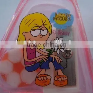 Custom Cartoon Letter Shaped Pencil Sharpener With Pencil Football Eraser thumbnail-5