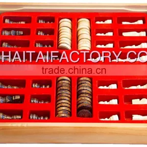 High Quality Traditional Wood Chess and Backgammon Set With Wood Chessmen thumbnail-2
