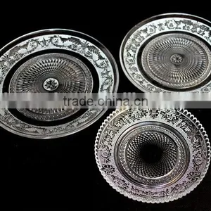 Tableware Glass Cake Charge Plates Wholehouse thumbnail-2