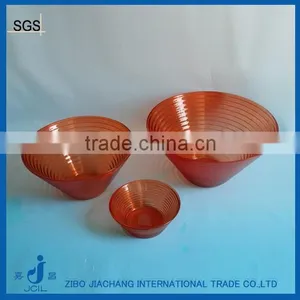 Orange Colored Deep Glass Dinner Bowl thumbnail-1