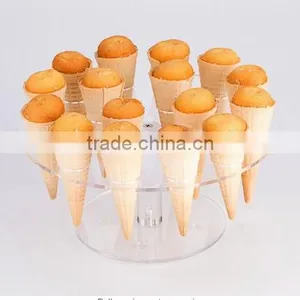 Clear Acrylic Ice Cream Cone Stand Holder thumbnail-3