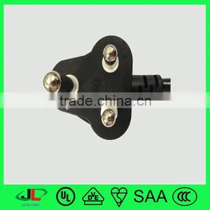 South Africa India 3 Pin ac Power Cord Plug SABS South Africa Power Plug 3 Round Pin Plug thumbnail-1