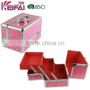 Factory Price New Design Multi-Functional Custom Logo Pvc Cheap Makeup Vanity Cases thumbnail-1