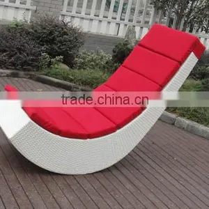 Single Wicker Rocking Chair Garden Chair Furniture thumbnail-3