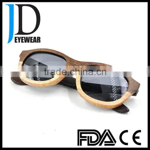 High Quality Custom Italian Style Two Tone Wood Sunglasses thumbnail-6