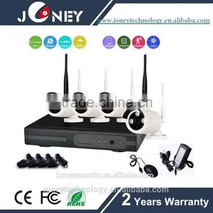 Security Cameras Wireless NVR Kit With 4 Pcs Bullet Camera and 4ch Dvr thumbnail-1