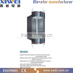 XIWEI 360 Degree Full View Sightseeing Panoramic Elevator thumbnail-4