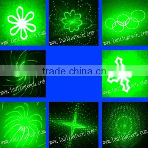 Mini Laser Party Light 300mW RGB 20 Gobos and 3W Blue LED Light With Remote Control thumbnail-3