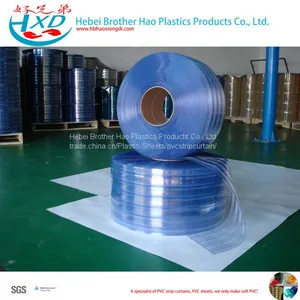 Food Grade Freezer Flexible Glass Clear Vinyl Plastic PVC Door Curtain Strip thumbnail-4