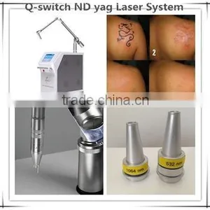 532nm China Produced Q Switch Nd Yag Laser Machine With 1064nm And 532nm And Black Doll Head 800mj thumbnail-4