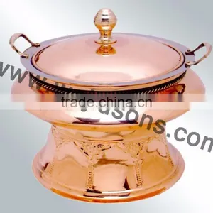 New Design Handmade Chafing Dish for Sale | 2016 Metal Made Chafing Dish | Modern Chafing Dish | Brass Plated Chafing Dish thumbnail-6